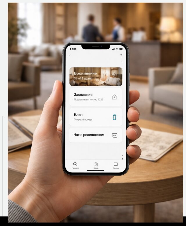 Мобильное приложение для гостей отеля в Аксае, управление сервисом